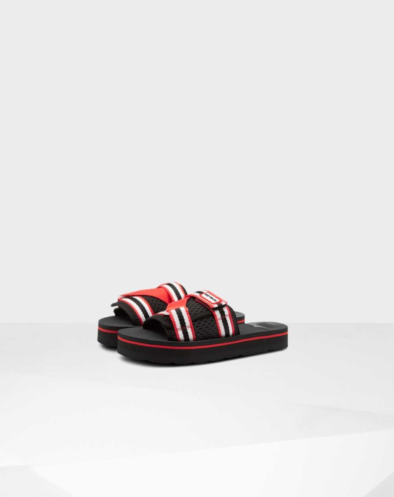 Hunter Original Flatform Beach Badesandaler Dame Rød | NO-7530OKU