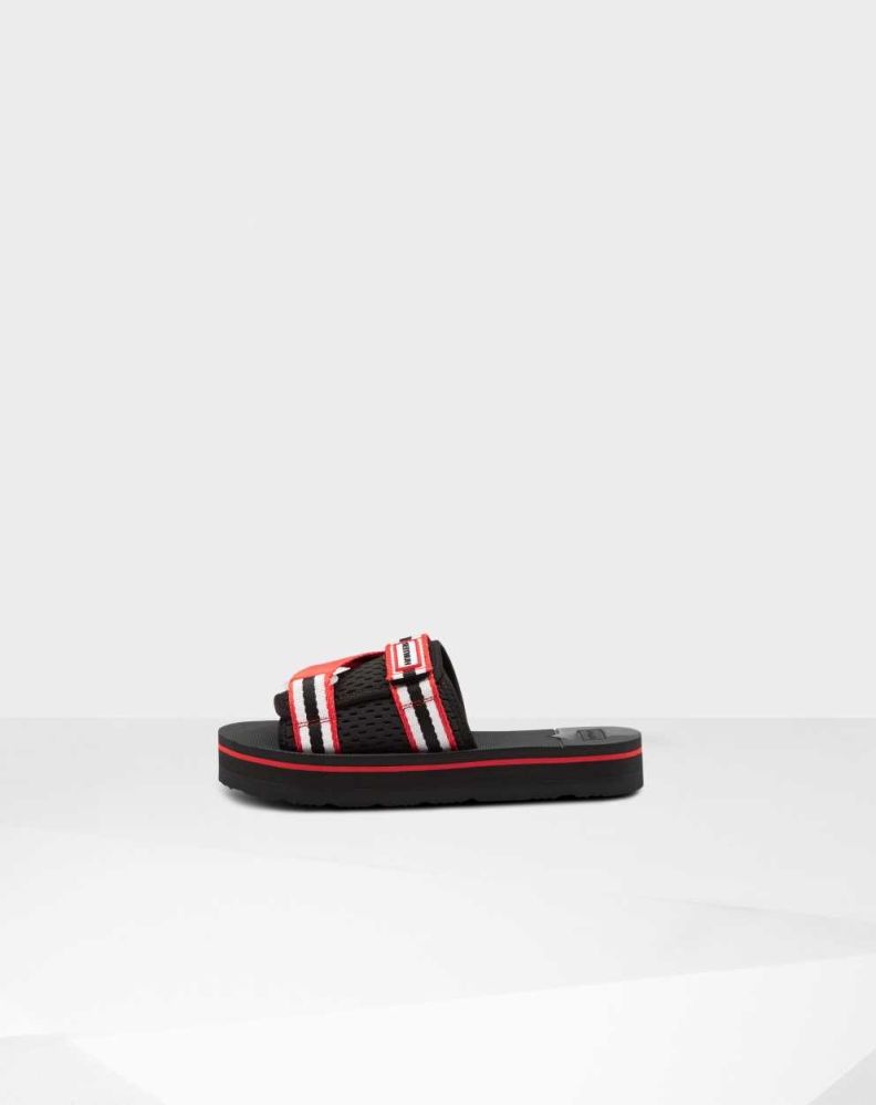 Hunter Original Flatform Beach Badesandaler Dame Rød | NO-7530OKU