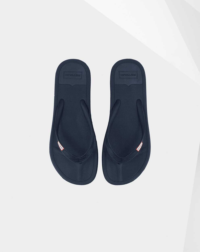 Hunter Original Flip Flops Dame Marineblå | NO-8419LZT