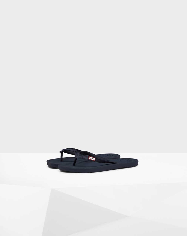 Hunter Original Flip Flops Dame Marineblå | NO-8419LZT