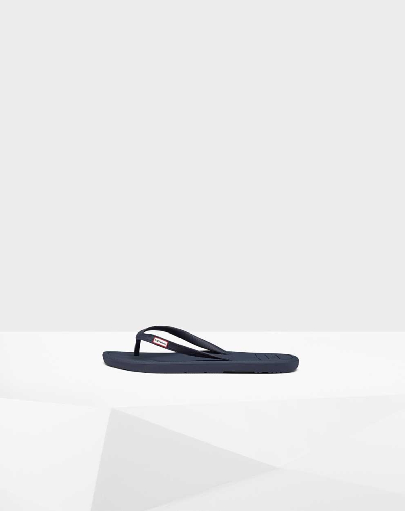 Hunter Original Flip Flops Dame Marineblå | NO-8419LZT