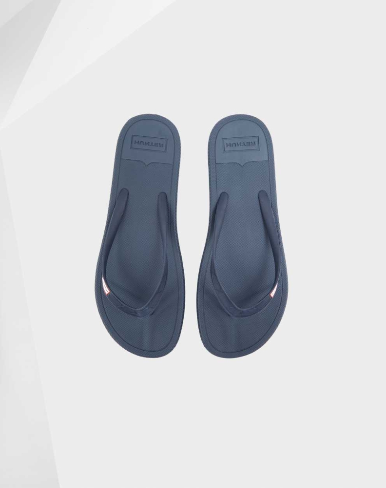 Hunter Original Flip Flops Herre Marineblå | NO-1702EOT