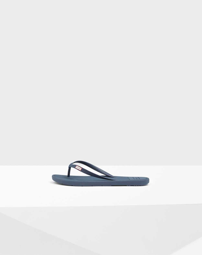 Hunter Original Flip Flops Herre Marineblå | NO-1702EOT