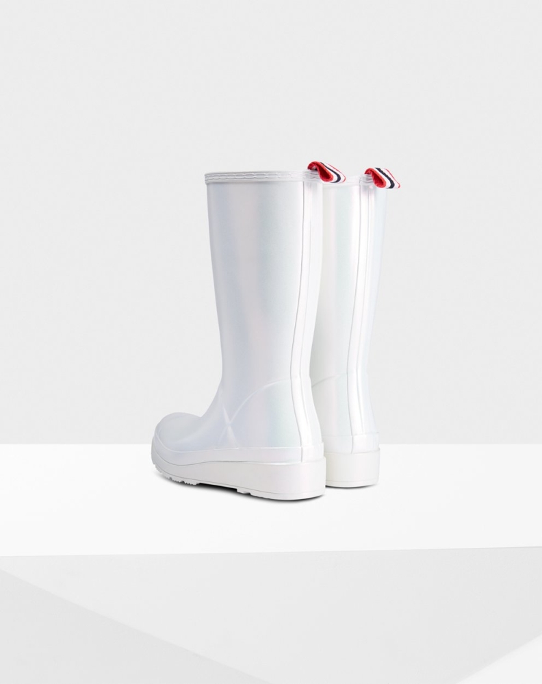 Hunter Original Høye Nebula Rain Spill Boots Dame Sølv | NO-3986EAN