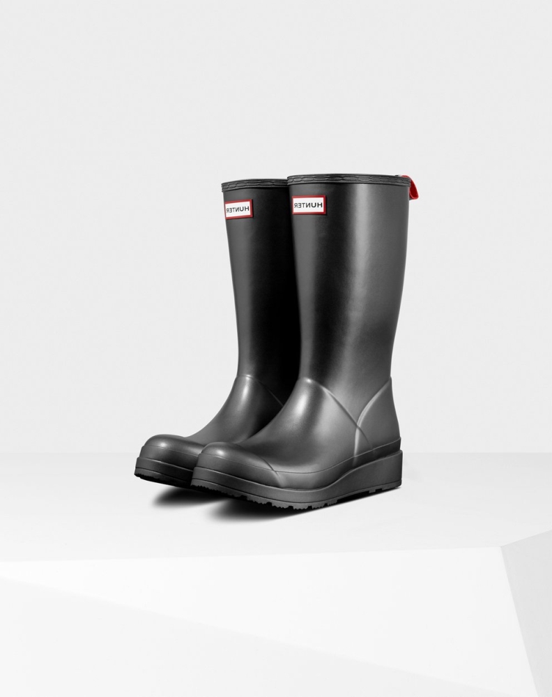 Hunter Original Høye Pearlized Rain Spill Boots Dame Svarte | NO-3871TVJ