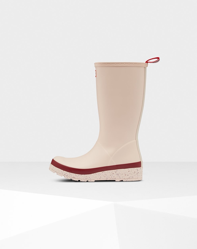 Hunter Original Høye Speckle Rain Spill Boots Dame Beige Rød | NO-6312GNH