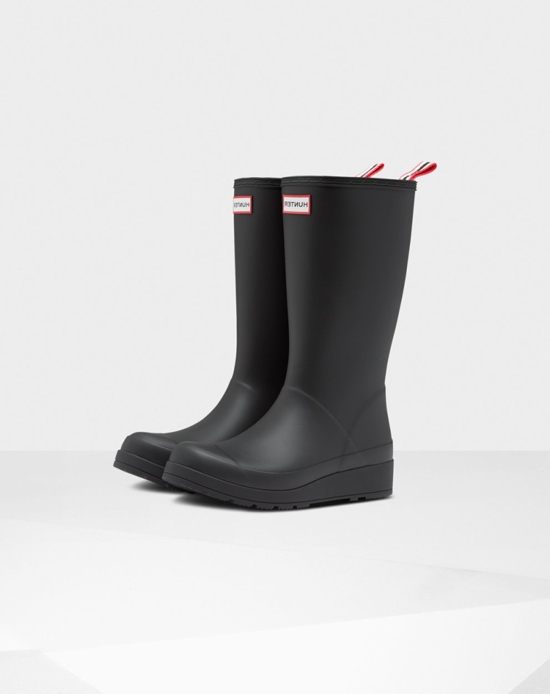 Hunter Original Insulated Høye Rain Spill Boots Dame Svarte | NO-8729YKL