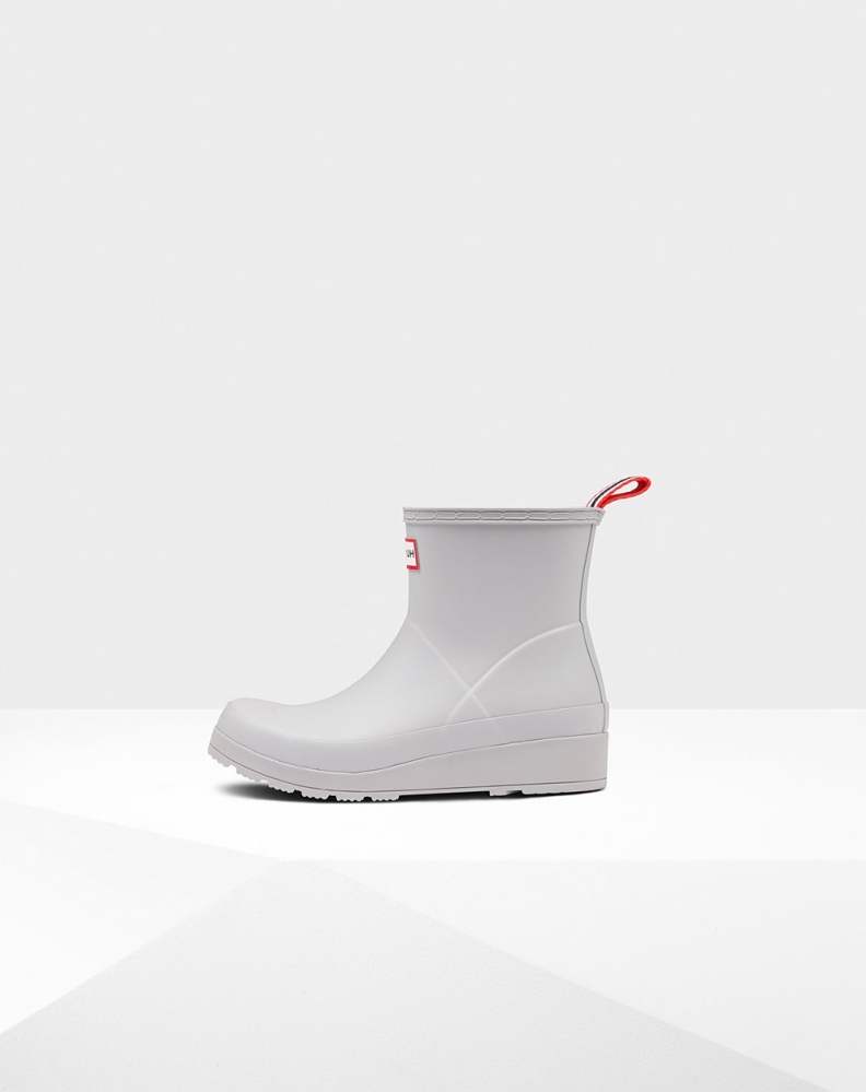 Hunter Original Kort Rain Spill Boots Dame Grå | NO-4279QWG