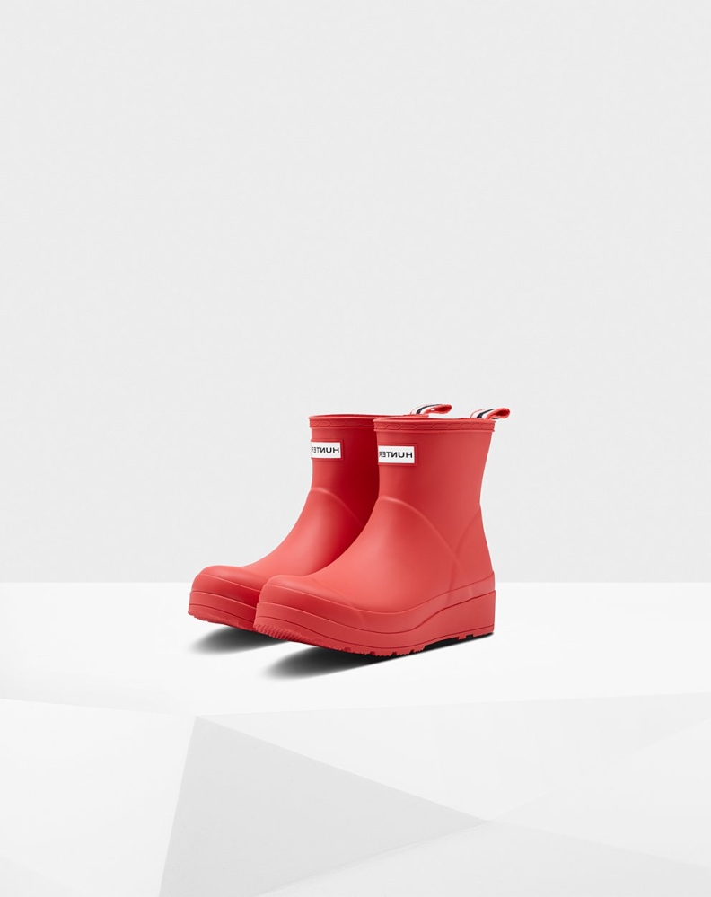 Hunter Original Kort Rain Spill Boots Dame Rød | NO-8327HCA