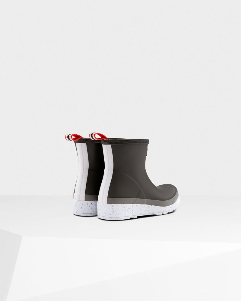 Hunter Original Kort Speckle Rain Spill Boots Dame Svarte Grå | NO-3570QSY