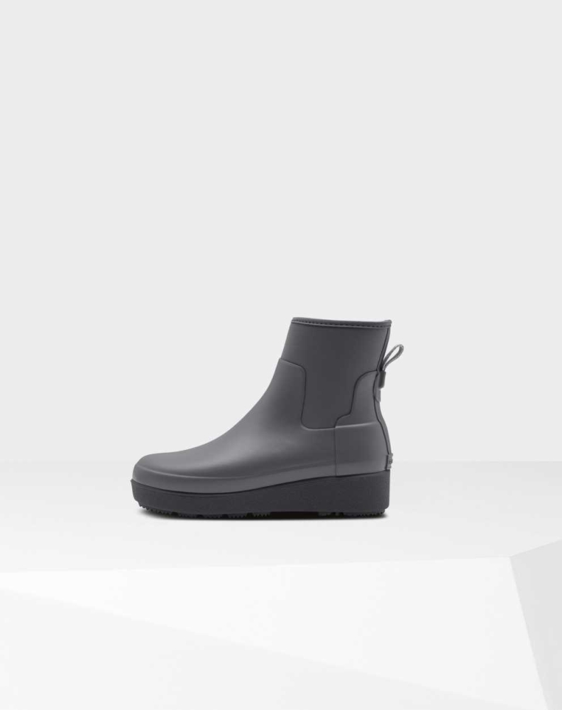 Hunter Refined Slim Fit Neoprene Creeper Chelsea Støvler Dame Grå | NO-4516ZVU