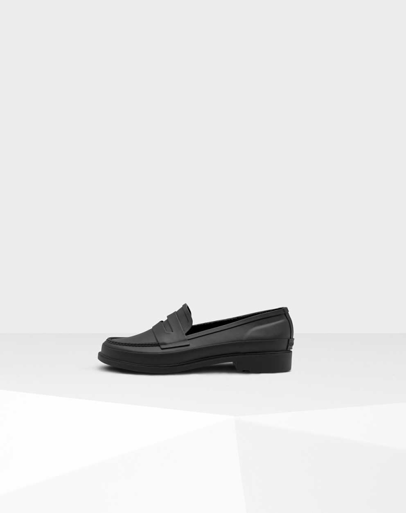 Hunter Refined Slim Fit Penny Loafers Dame Svarte | NO-9056DQI